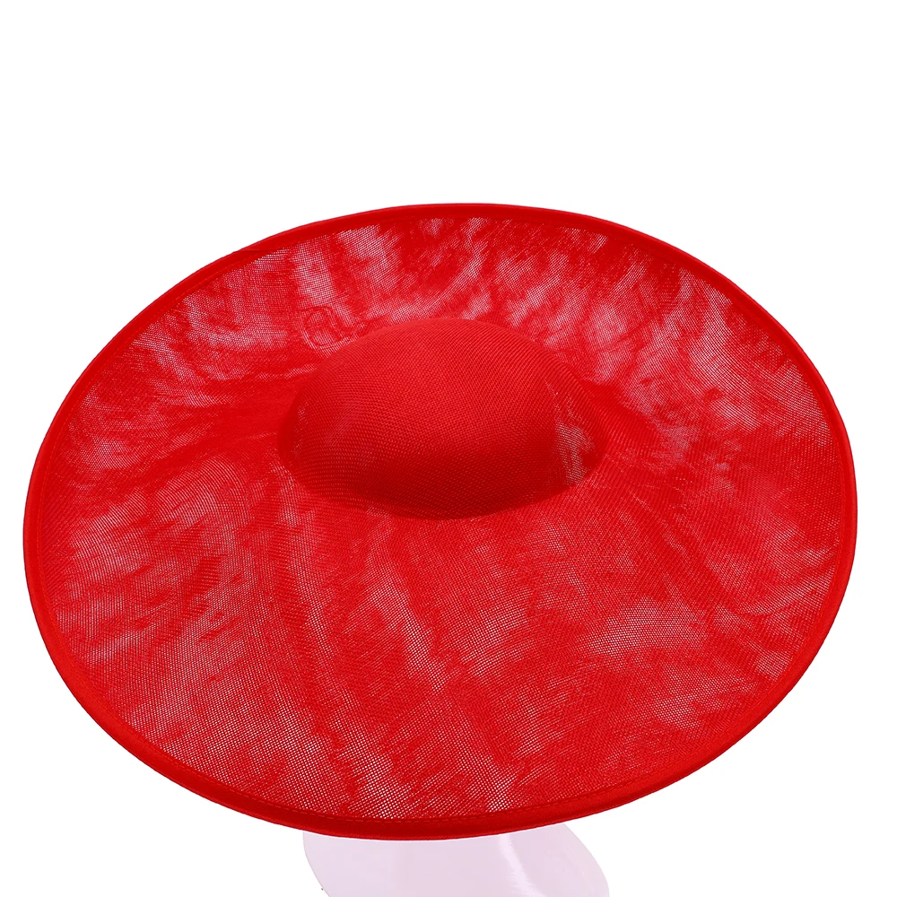 47*47*5 см с приподнятыми краями очарование millinery sinamay для женщин вечерние свадебные