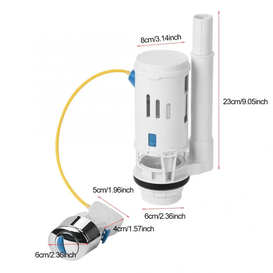 ABS штуцер для унитаза кнопка двойной сливной клапан аксессуары резервуара воды