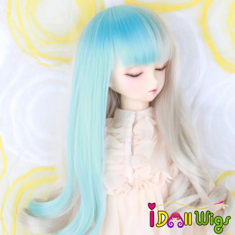 

1/3 1/4 1/6 Bjd SD Wig High Temperature Long Spiral Curly Layer BJD Super Dollfile Hair Wig Accessories Colourful Syle on Sale