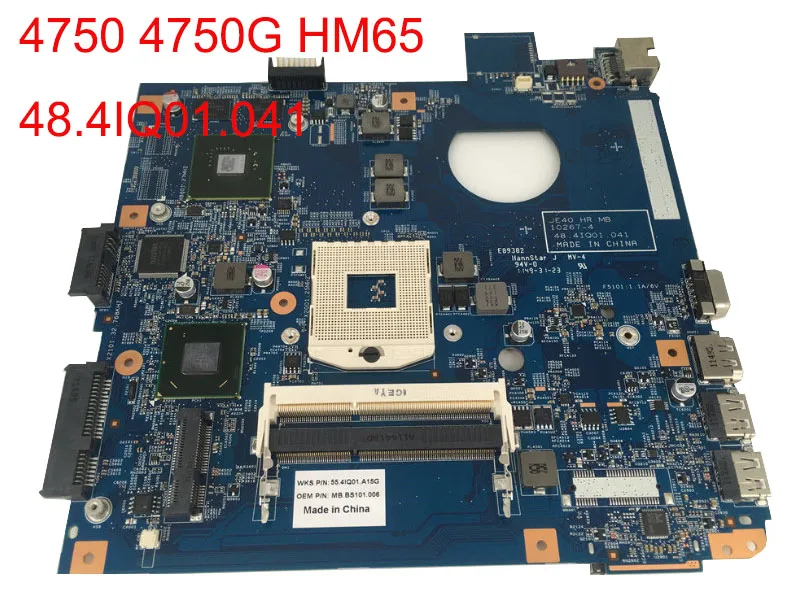 

Подходит для acer 4750 4750g 4755g материнская плата 48.4IQ01.041 HM65 тестирование работы