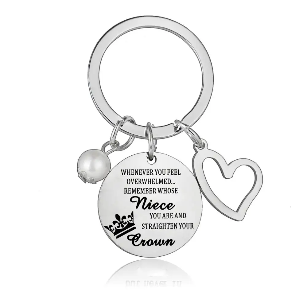 Вдохновляющие подарки на брелок с надписью племянница всякий раз когда вы
