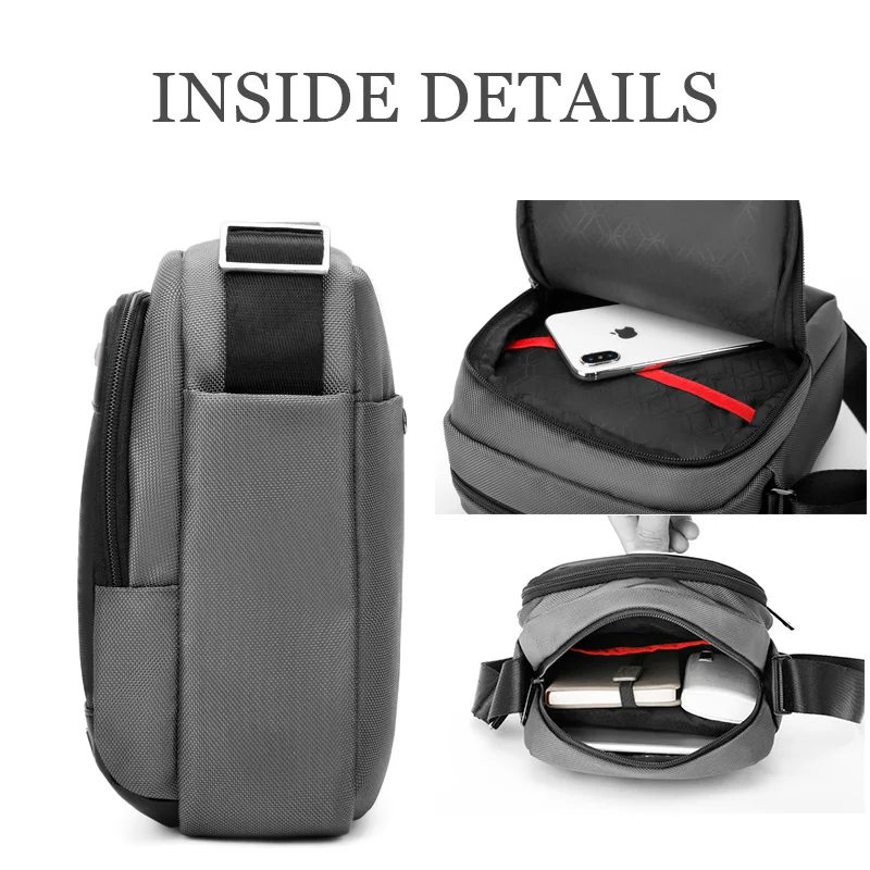 ARCTIC HUNTER деловая короткая мужская сумка через плечо подходит для Ipad 8 дюймов