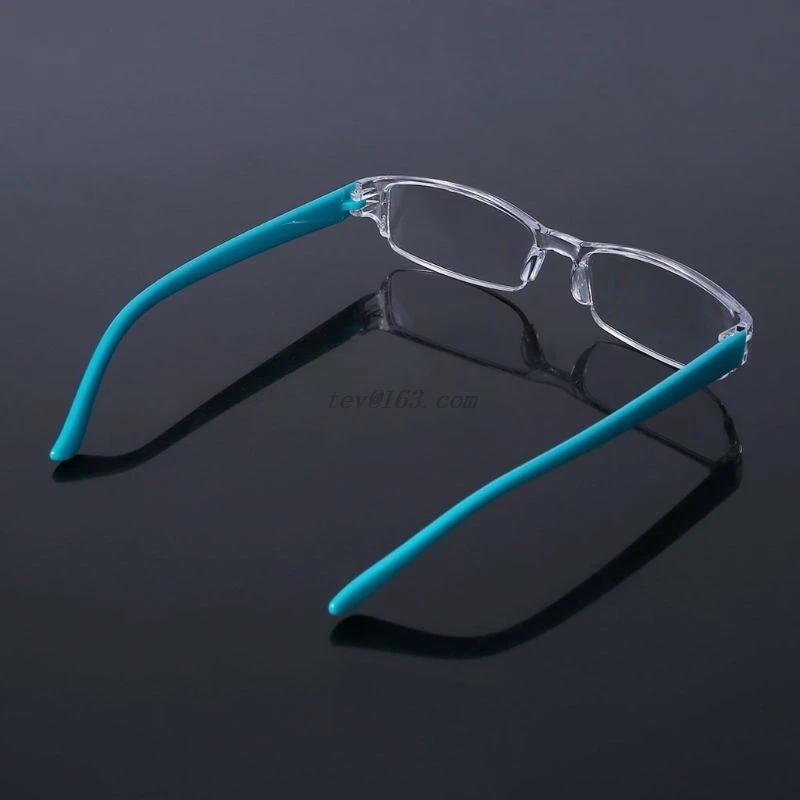 Унисекс Легкие прозрачные тонкие модные очки без оправы для чтения 1 00-4 00