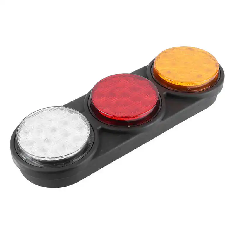 

Car Rear Light Auto Reverse Indicator Tail Lamp Brake Stop Tailight Red Amber White 48LEDs