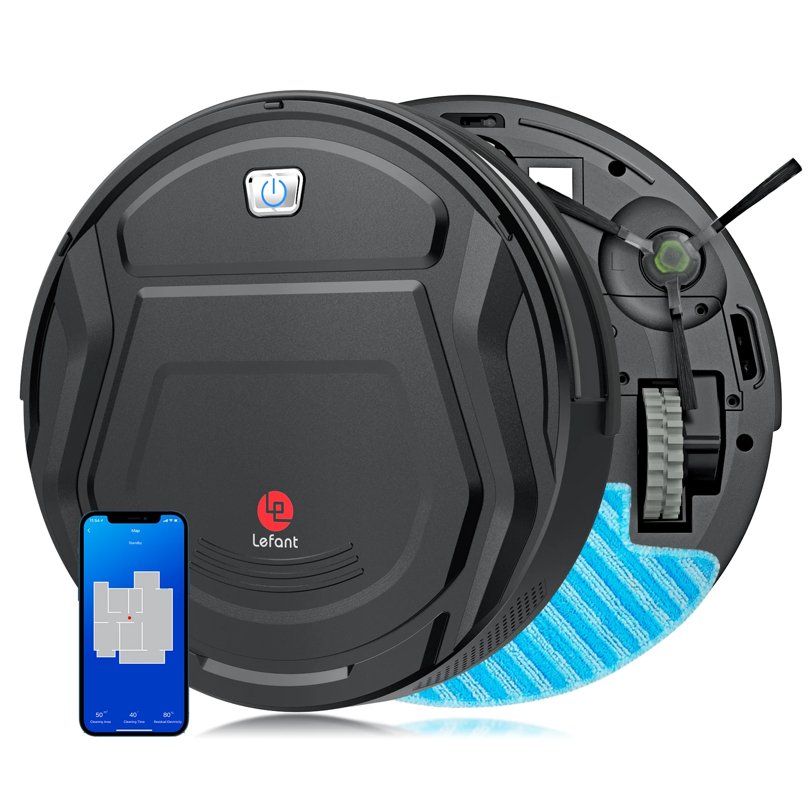 

Lefant M210B Mini Robot Vacuum Cleaner 1800PA Pet Hair APP Control household Sweeping Machine wuth Wet mopping Vacuum Cleaner