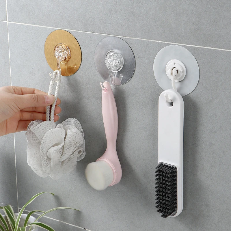 

New 360 Degrees Rotated Kitchen Hooks Self Adhesive Multi-Purpose Hooks Hanger Hanging Rack Kitchen Organization