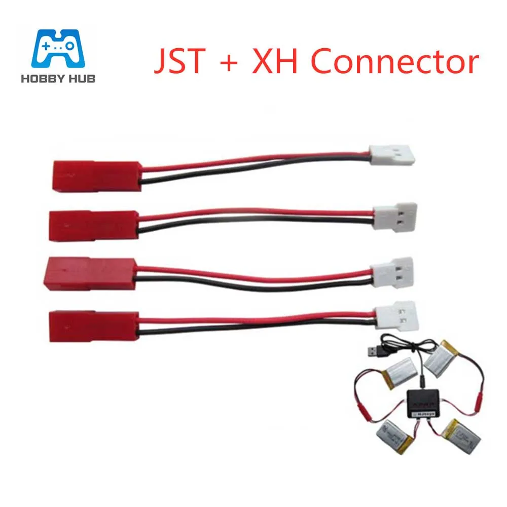 

1 шт. Штекерный кабель JST и XH для Syma X5C Udi U818 MJXRC X400, коннекторы для зарядного устройства, линия/проводка четырехосевого аккумулятора Lipo