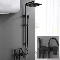 bathroom shower faucet rain shower tap bath faucet wall mounted bathtub shower mixer crane independent height adjusted freely
