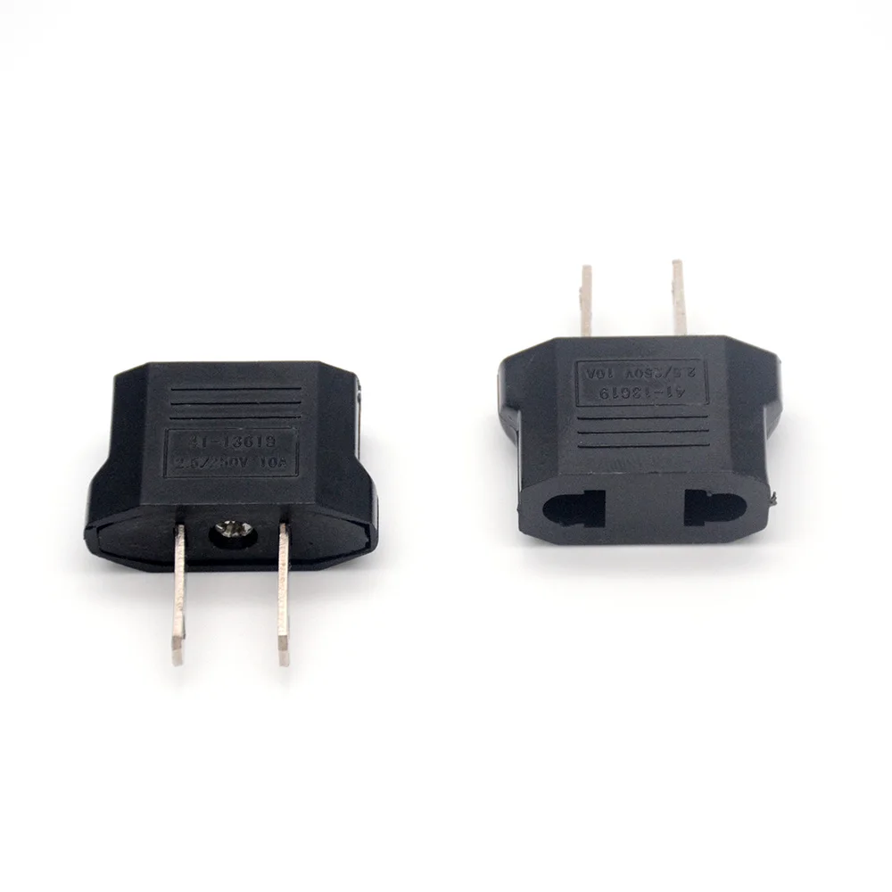 

1/2/5Pcs EURO EU To US Travel Power Plug Adapter Converter Travel Conversion European To American Outlet Plug Adapter