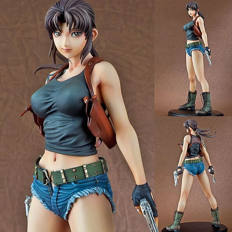 1/6 Черная Лагуна Revy двойной пистолет вер. Сексуальная девушка Неокрашенная