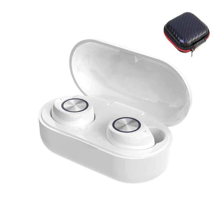 White with box TW60 TWS беспроводные наушники Bluetooth 5,0 Hi-Fi стерео гарнитура сенсорное управление Handsfree Мини наушники встроенный HD микрофон для женщин и девушек - Цвет: White with box