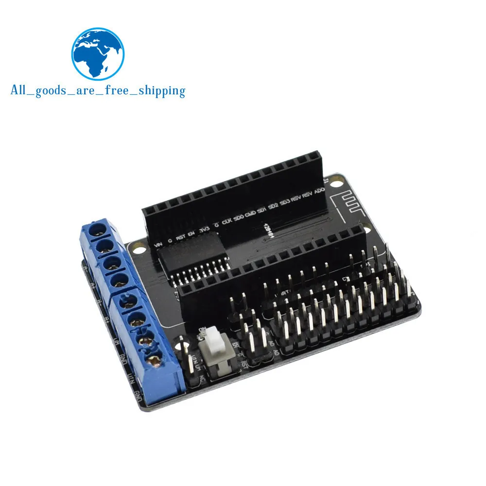 NodeMCU щит для платы двигателя L293D для ESP-12E от ESP8266 esp 12E комплект diy rc игрушка wifi rc умный автомобиль пульт дистанционного управления для Arduino