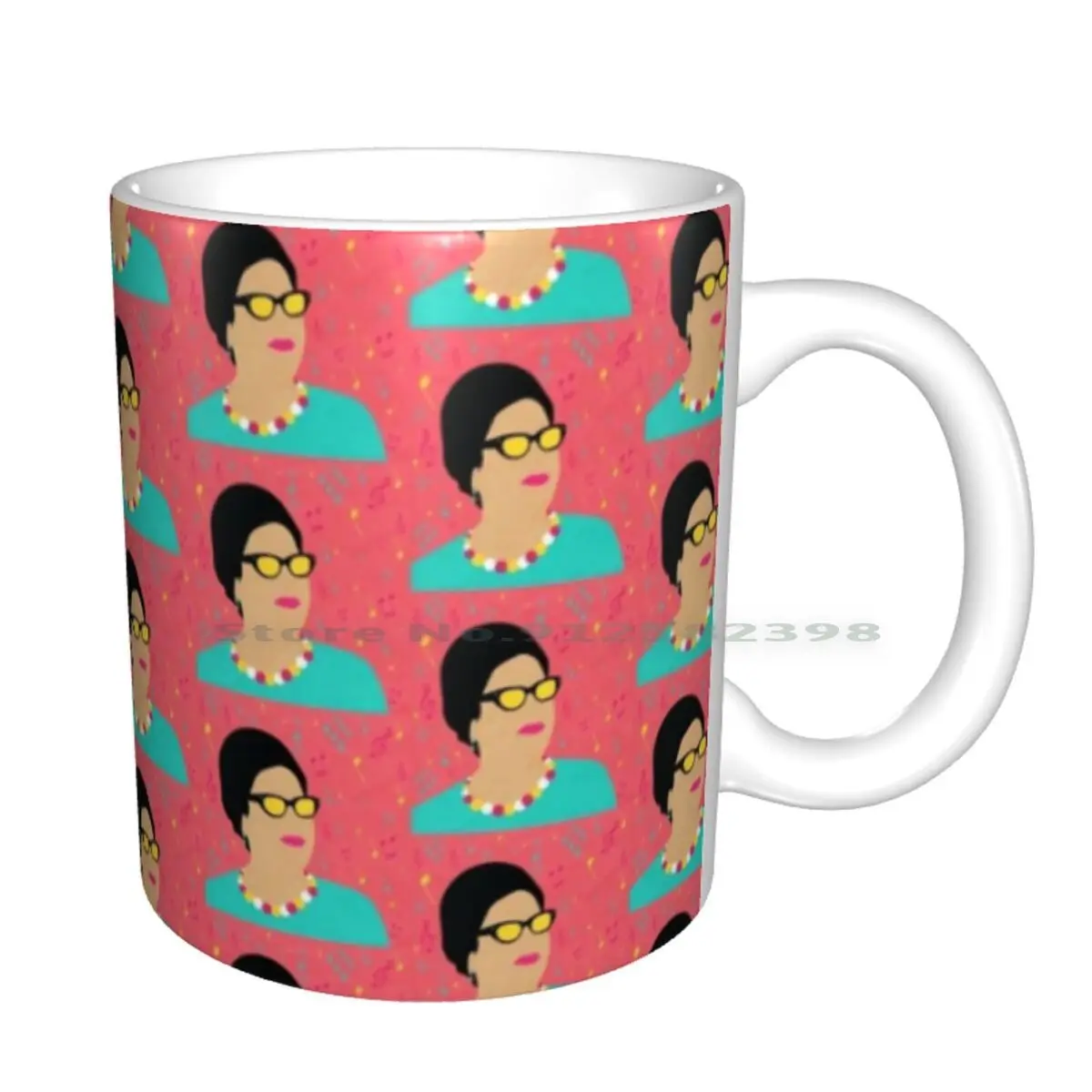 ? ????? Керамические кружки для поп-арта Umm Kulthum кофейные чашки Кружка молока и чая
