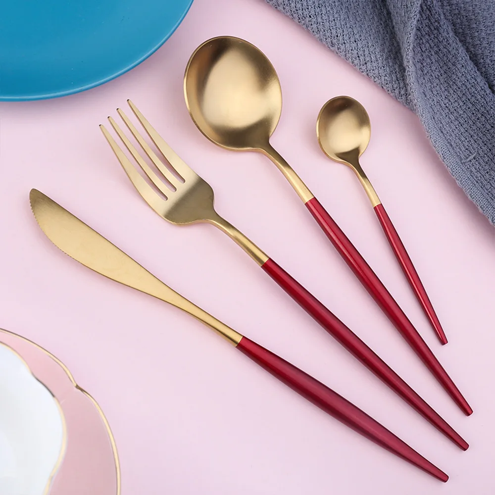 Набор столовых приборов из нержавеющей стали 304 24 шт. в подарочной коробке | Дом и