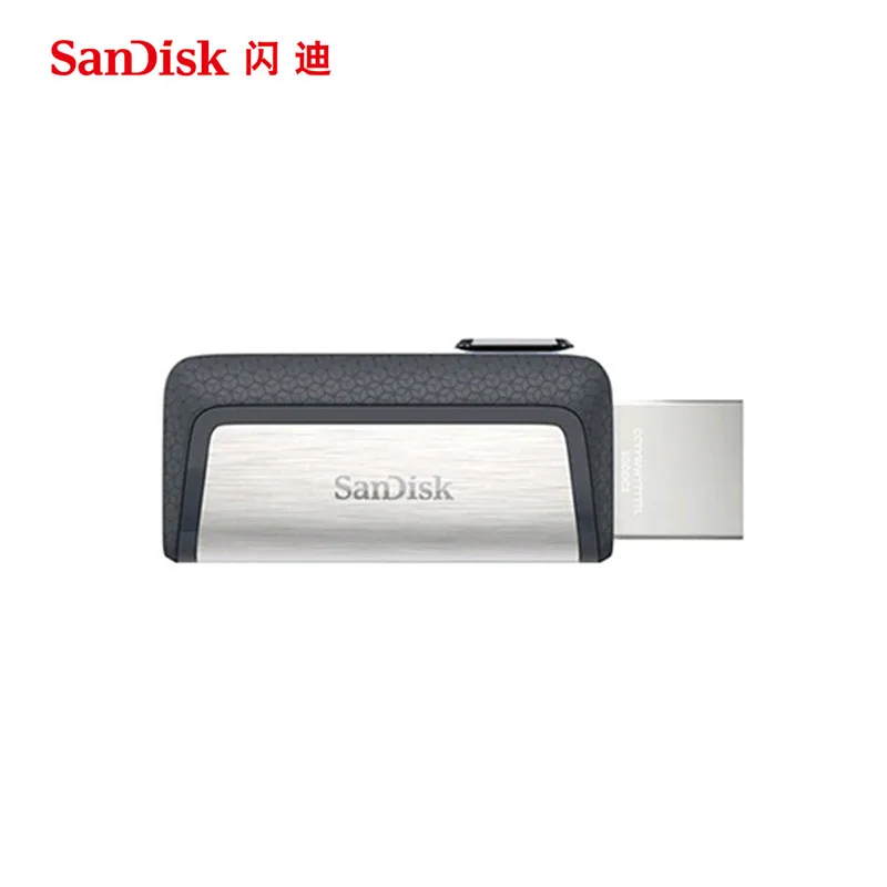 USB флеш накопитель sandisk type C OTG 64 128 ГБ флешка 32 256 3 1 диск на ключ память для