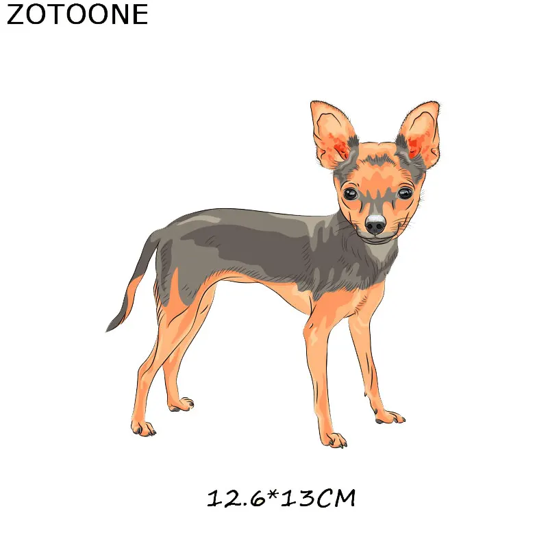 98 ZOTOONE милая собака мультфильм Железная на патч для детей наклейка на одежду DIY животных Тепловая аппликация передачи для футболки с принтом G - Цвет: 98
