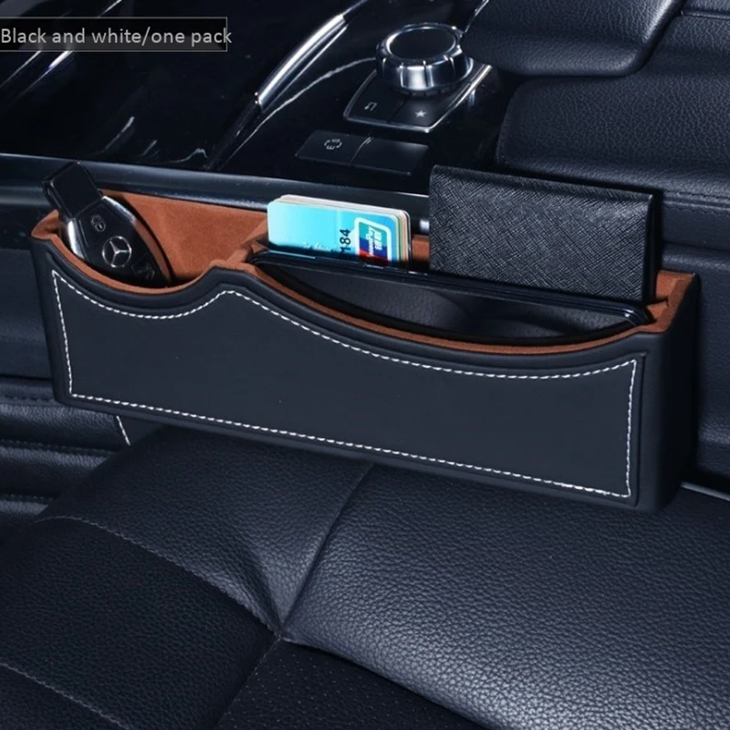 Seat Gap Filler Console Manager Car Pocket Catcher Storage Box for Smart Phone Change Coin Wallet Key (Black + | Автомобили и