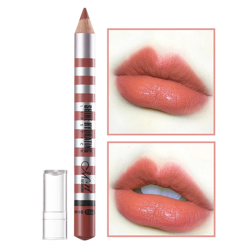 

Портативный матовый бархатный карандаш для контура губ, водостойкий стойкий не выцветающий карандаш для губ