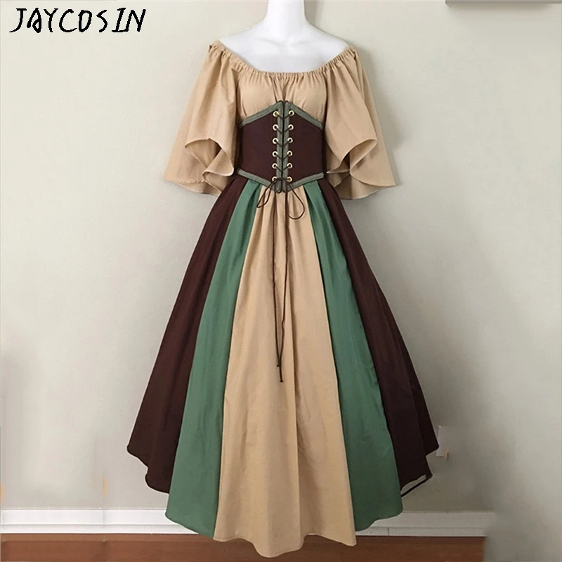 JAYCOSIN Новинка 2019 красивые платья модные новые женские средневековые винтажные