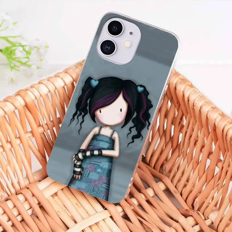 

cute cartoon santoro gorjuss Phone Case coque fundas for iphone 12 11 PRO MAX X XS XR 5S 6S 7 8 PLUS SE 2020