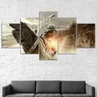 5 шт., настенные картины с изображением ангела, без рамки