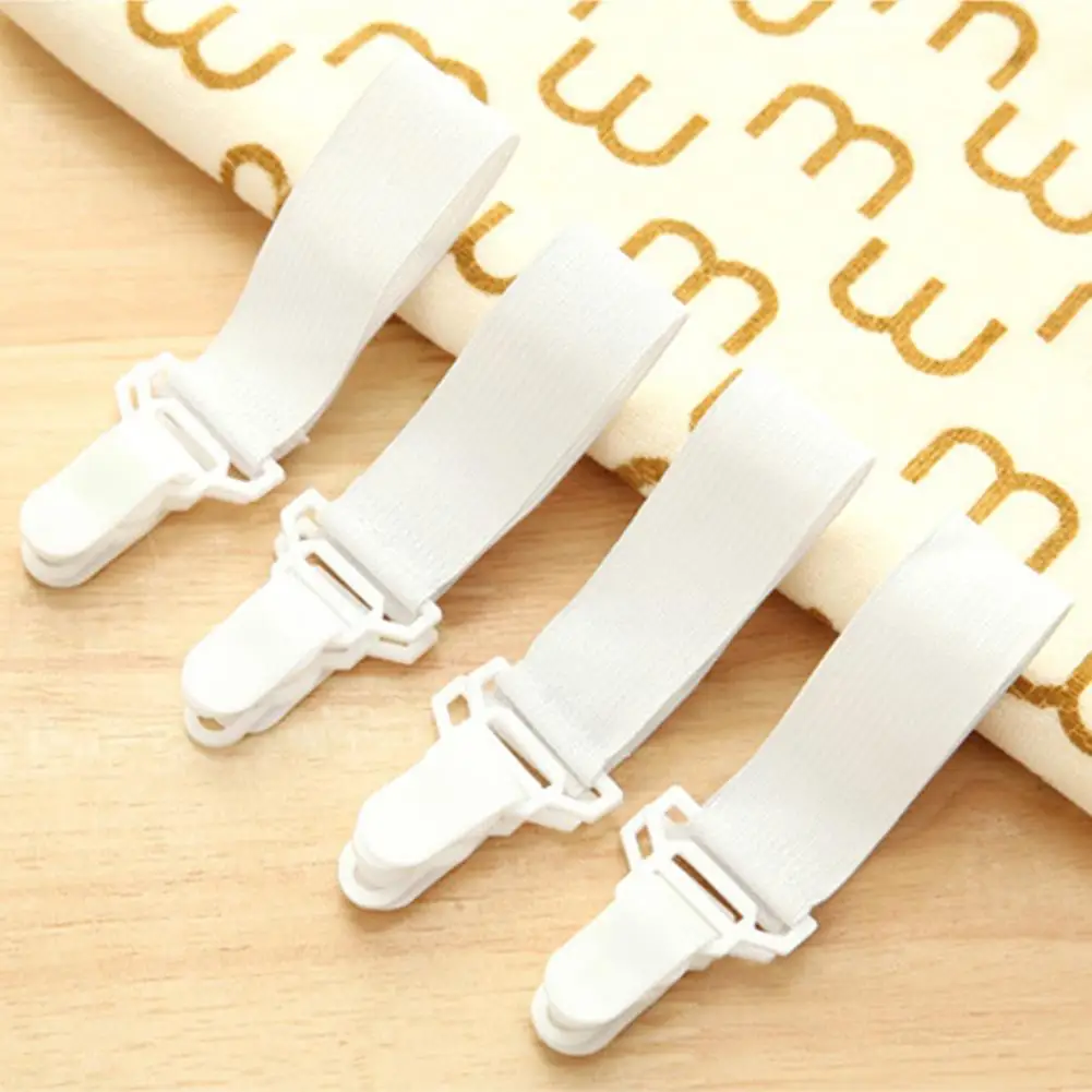 4 шт. покрывало для матраса белого цвета одеяла домашние захваты зажим держателя