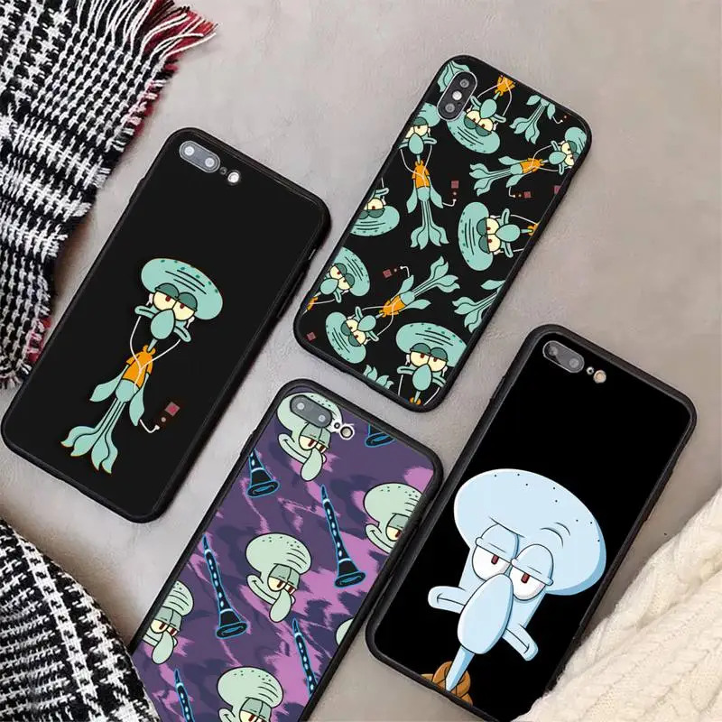 

Cartoon Squidward Tentacles Phone Case For Huawei Mate 9 10 20 X 30 40 Lite Pro Cover Fundas Coque
