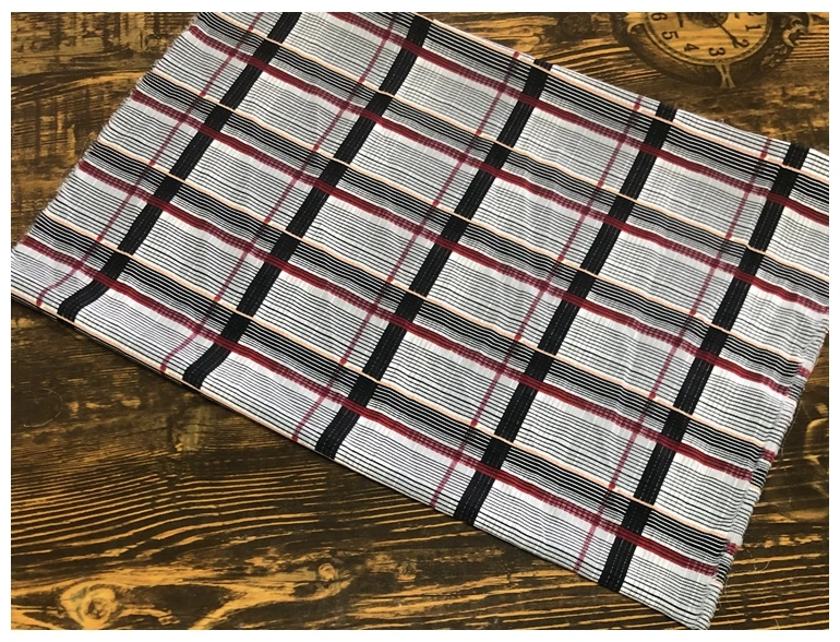 Лидер продаж ретро клетчатая ткань для одежды эластичная атласная мягкая