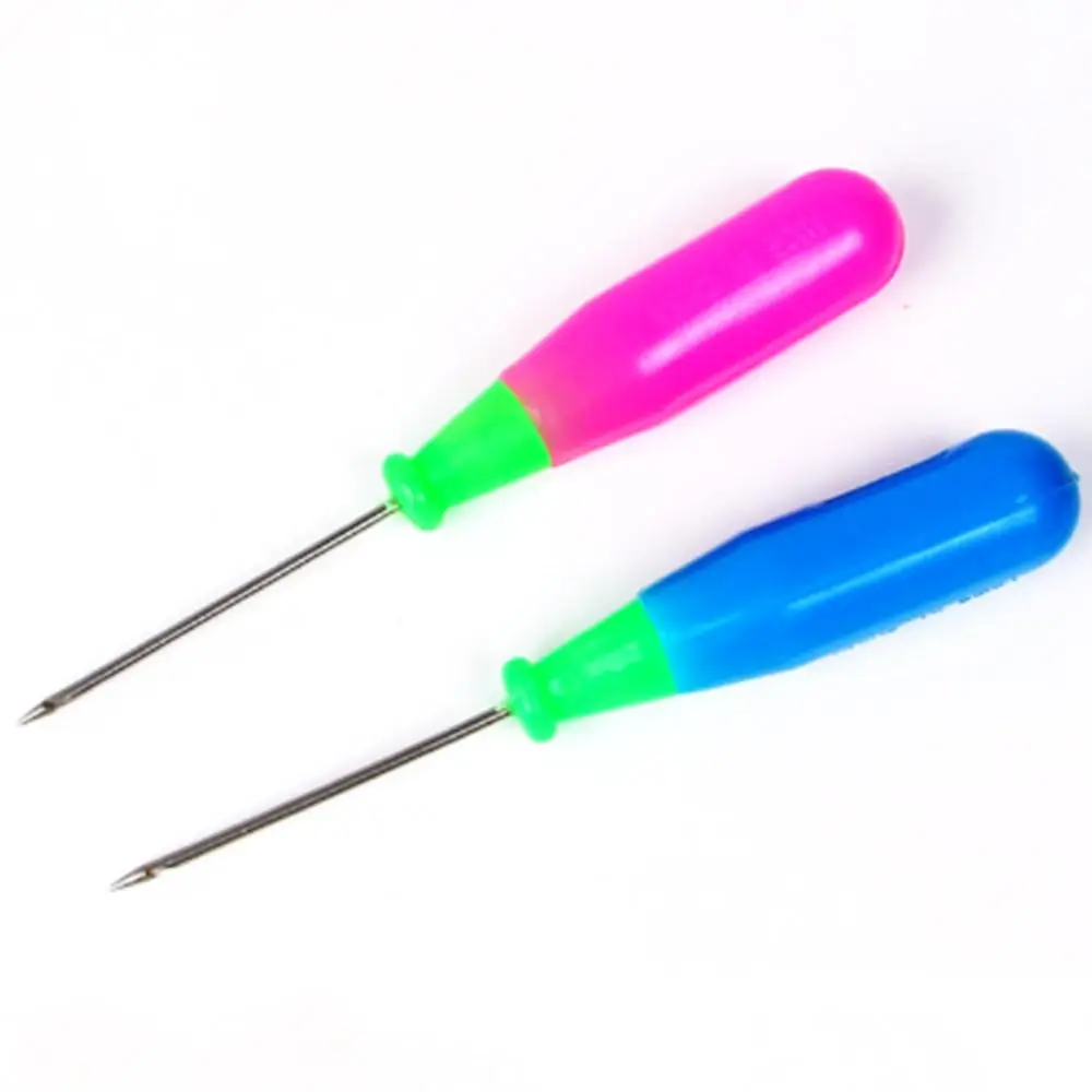 1 шт. ручная обувь с вышивкой крючком из нержавеющей стали Кожа Awl крючок иглы