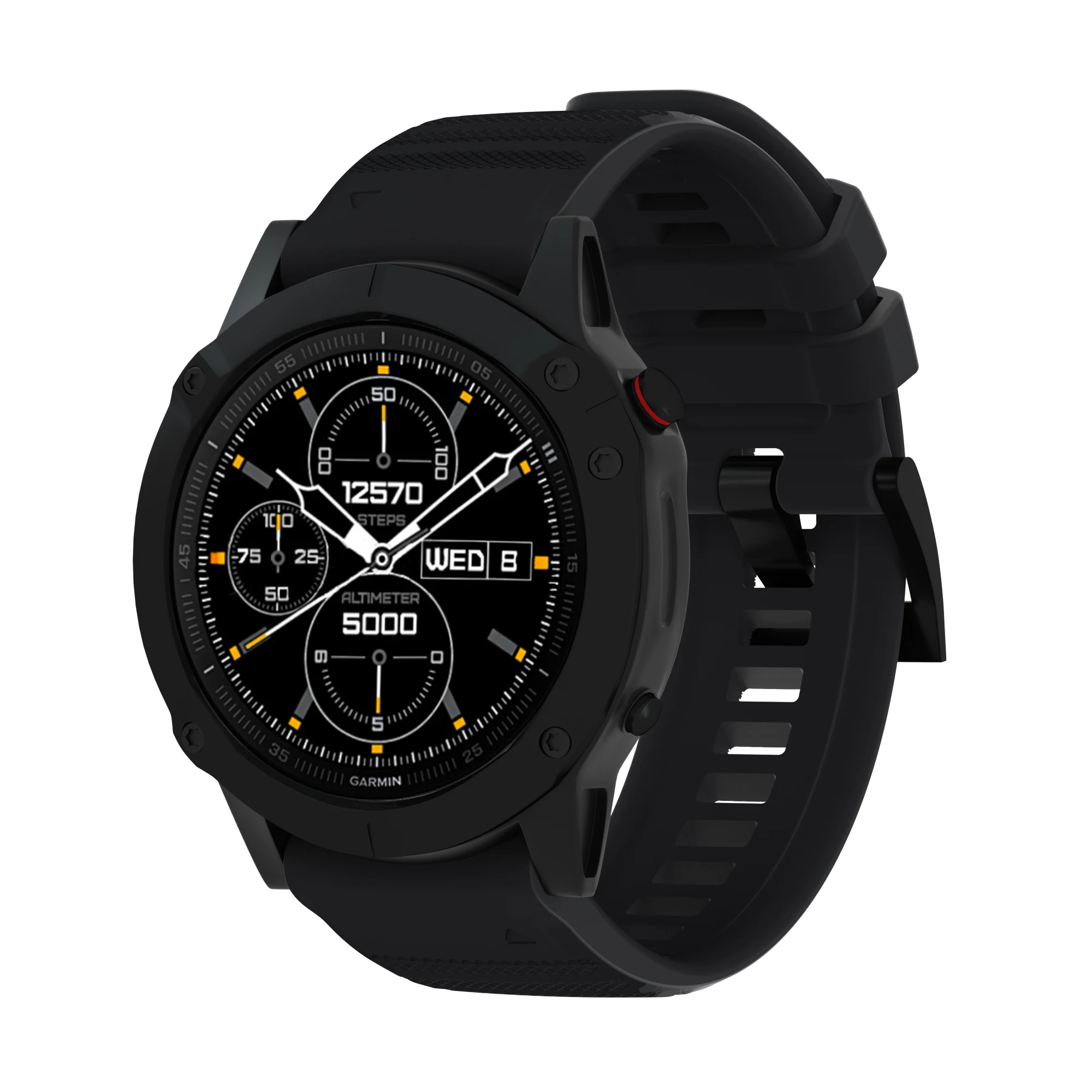 Ремешок силиконовый для смарт-часов Garmin Fenix 6 /6Pro/5/Forerunner 935 945 22 мм | Электроника