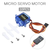 10pcslot mini sg90 9g 180 degree micro servo motor for rc robot arm helicopter remote control toy motors accessories