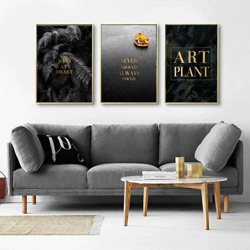 Пейзаж холст живопись растения плакат вдохновляющие цитаты плакаты