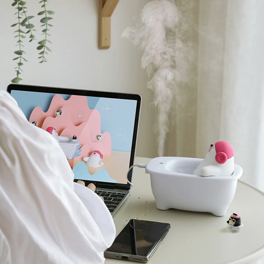 Увлажнитель-Ароматизатор воздуха портативный с функцией очистки и отключения 550