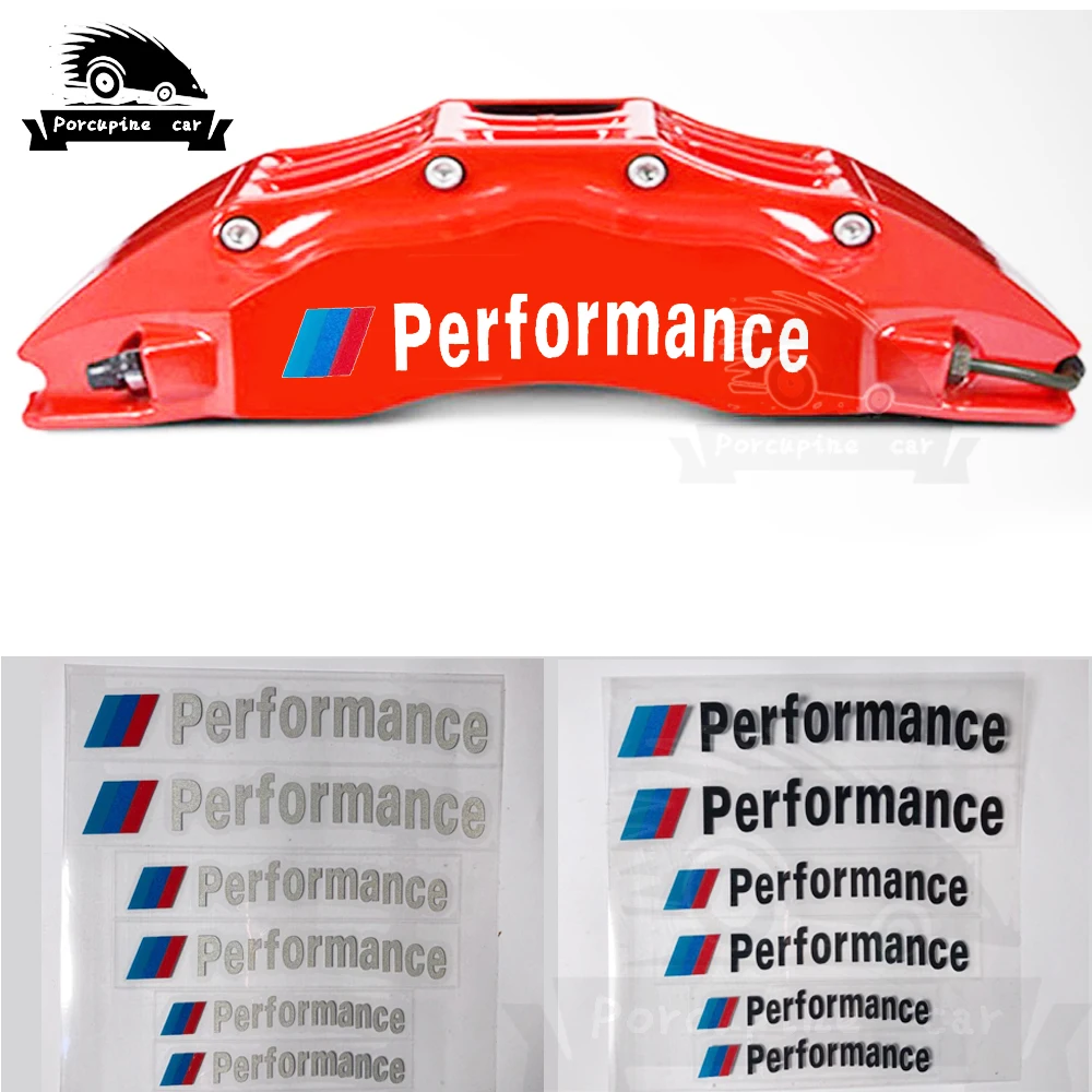 6 шт. автомобильные аксессуары наклейка на тормозной суппорт для BMW M3 M5 M6 E36 E60 E90 E46