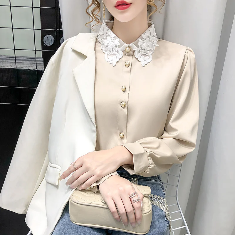 

Женская рубашка, новинка весны 2021, газовая рубашка