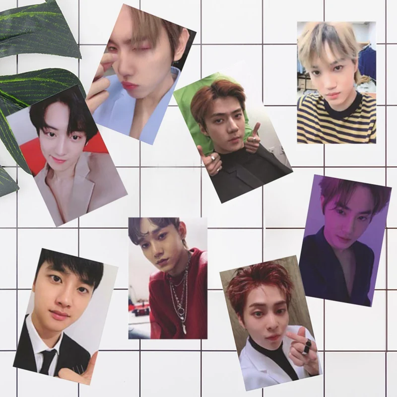 Альбом KPOP EXO 8 шт./компл. самодельная бумажная карточка фотокарточка постер