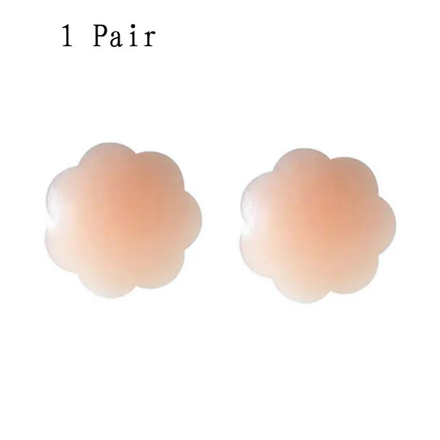 Plum Shape 1 Pair 1 пара/2 пары горячая Распродажа набор бикини паста БУМАЖНОЕ ПЛАТЬЕ наклейка на грудь Ms. силиконовый невидимый сексуальный многоразовый нагрудный колпачок для сосков - Цвет: Plum Shape 1 Pair