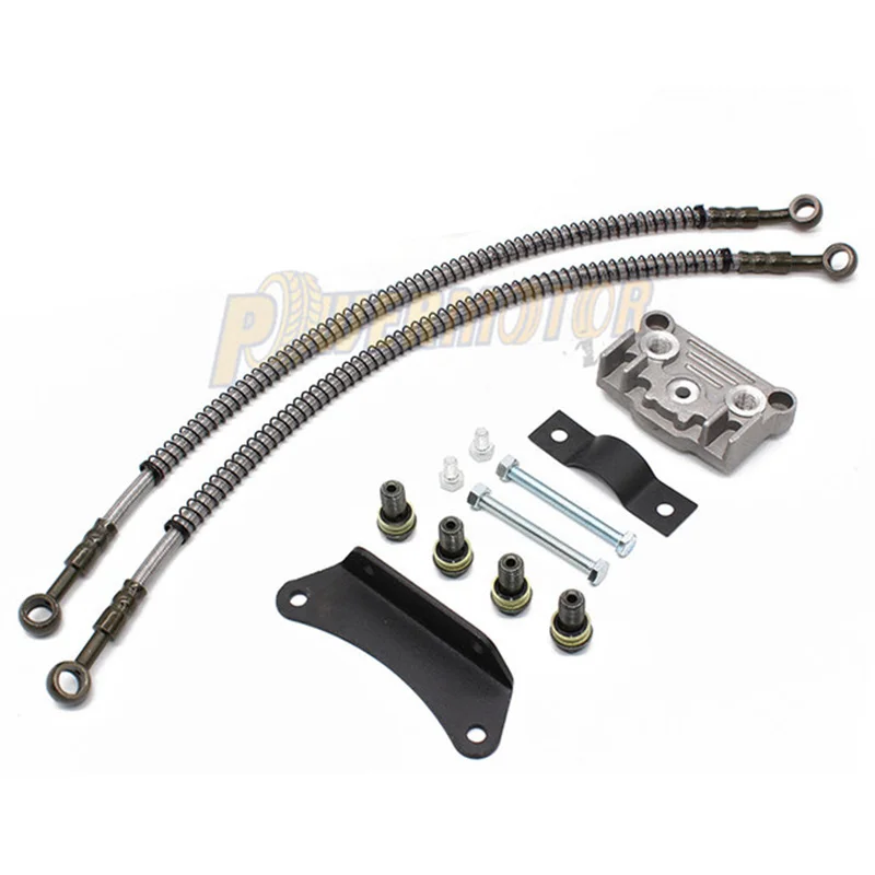 Комплект масляного радиатора для мотоцикла, радиатор охлаждения двигателя для внедорожного велосипеда, питбайка, обезьяны, квадроцикла, мотокросса, 110 куб. См, 125 куб. См, 140 куб. См