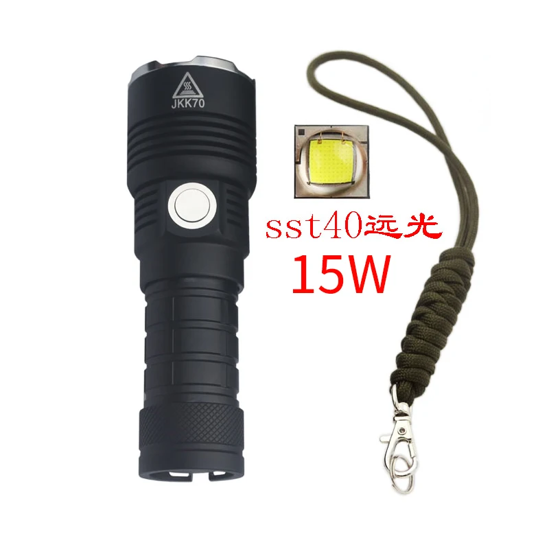 bright 26650 LED Flashlight High Power 3600LM Tactical 18650 Light SST40/xhp70.2 15W/30W Small and portable | Лампы и освещение