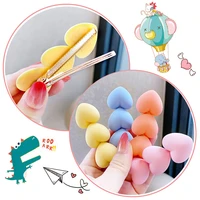 japanese and korean sweet new hairpin xiaoqing new cute candy color frosted love suit childrens hair accessories