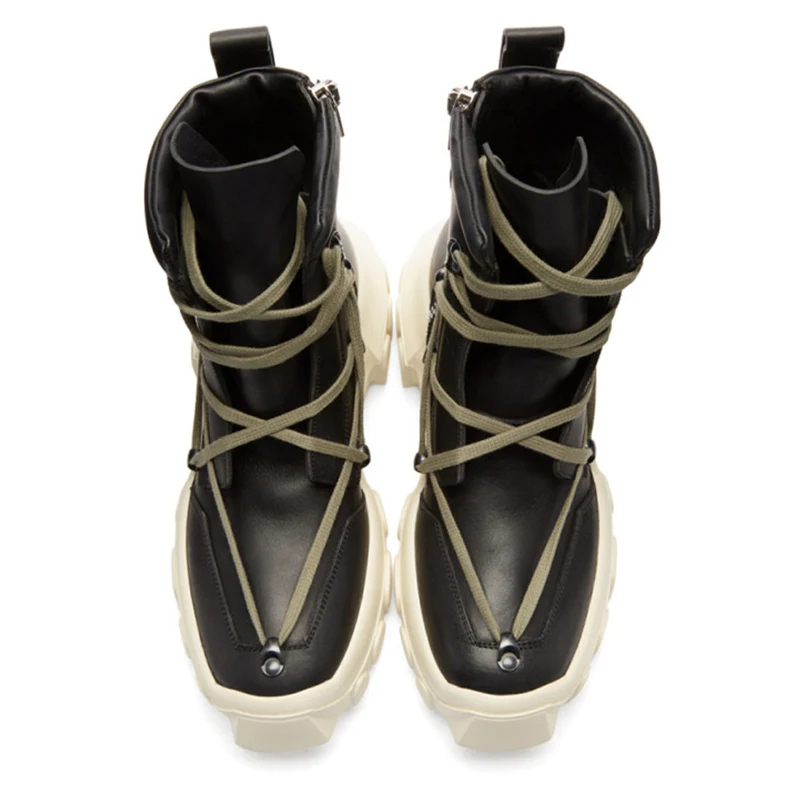 Botas hombre; коллекция года; Мужские ботинки в байкерском стиле; Модные Ботинки martin на платформе; мужская повседневная обувь с высоким берцем; 9#20/15D50
