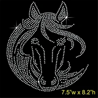 horse head patches rhinestone transfers iron on rhinestone transfer designs hot fix rhinestone applique for shirt