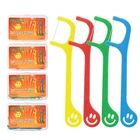 Детская зубная нить 4 кор.лот микс Цвет Уход за полостью рта зубы десен легко Применение Стоматологическая межзубные щетки с надписью Happy Smile, уход за кожей лица