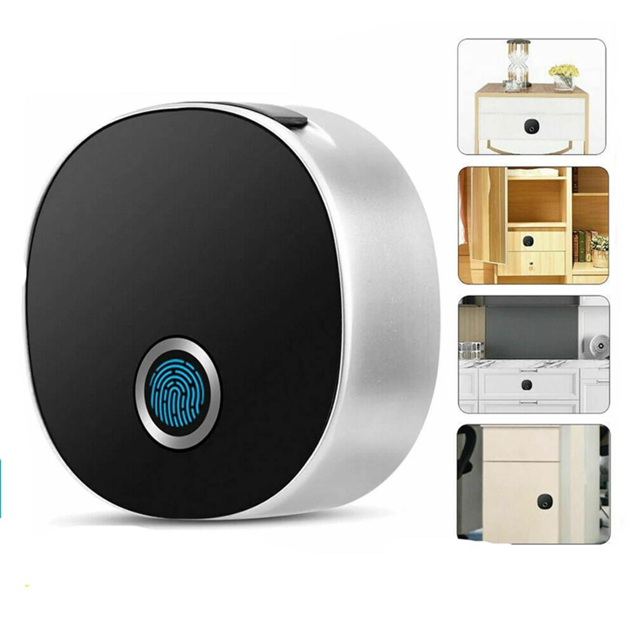 

Cerradura inteligente de huella Digital cerradura de puerta de madera cerradura electrÃ³nica de seguridad Archivo de alarma cajÃ³n