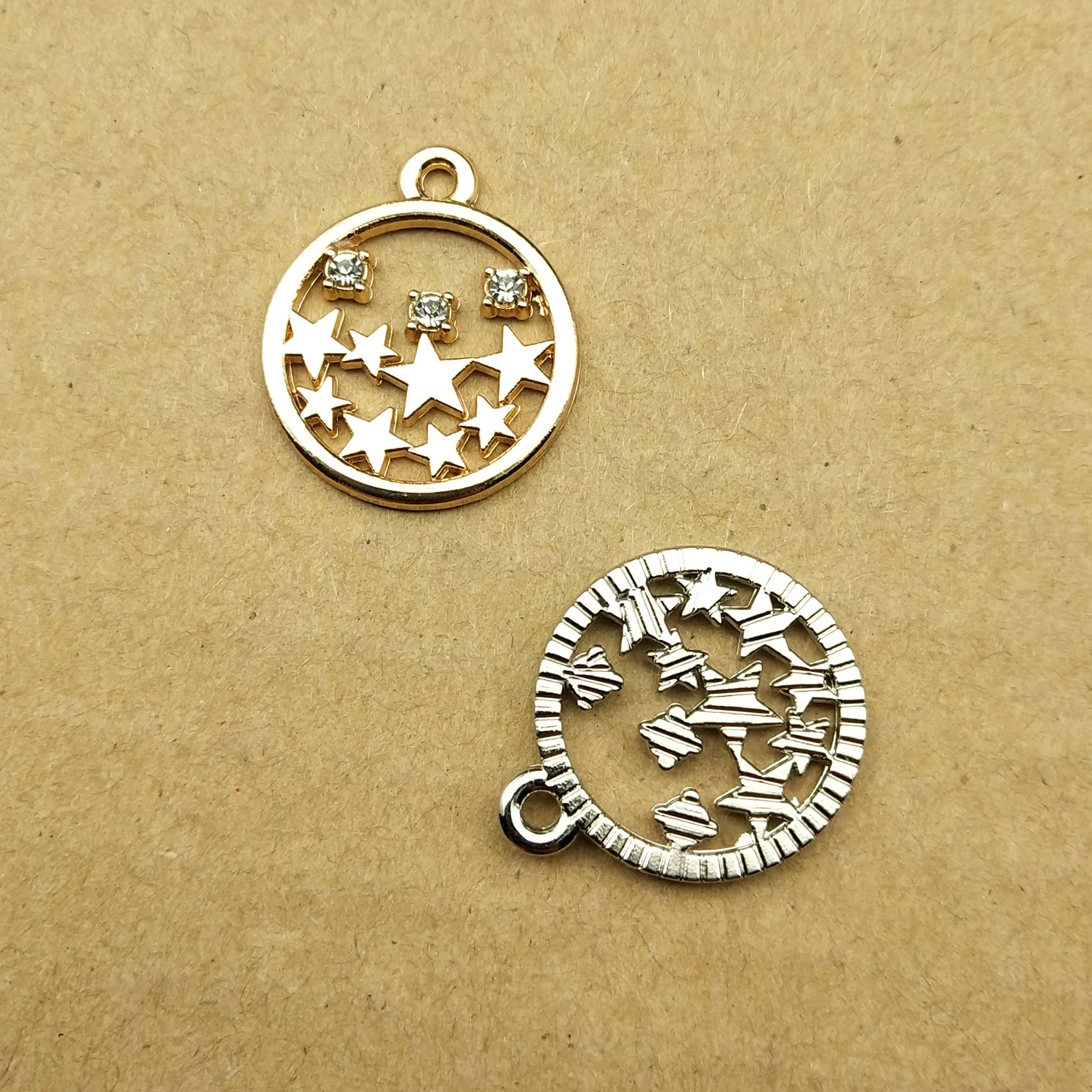 

10pcs 17x20mm crystal full of star charms for jewelry making earring pendant bracelet and necklace charm