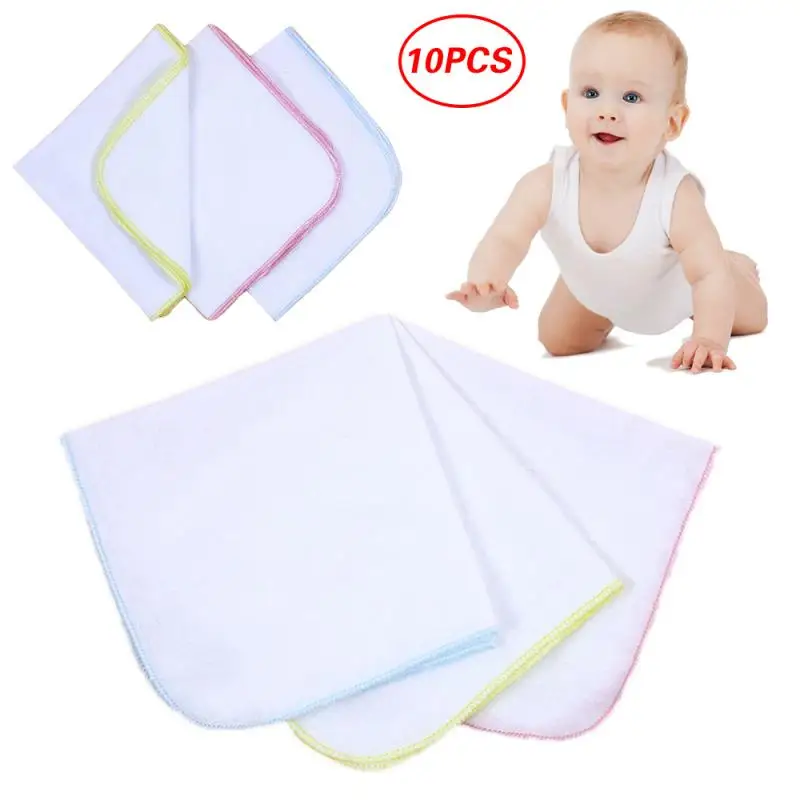 10 шт./компл. полотенца для новорожденных ванной из газовой ткани Муслин квадратов