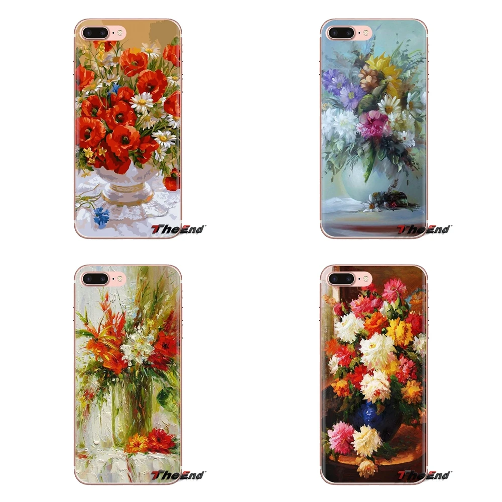 Красочные цветы живопись масляными красками Крышка корпуса телефона для sony Xperia Z
