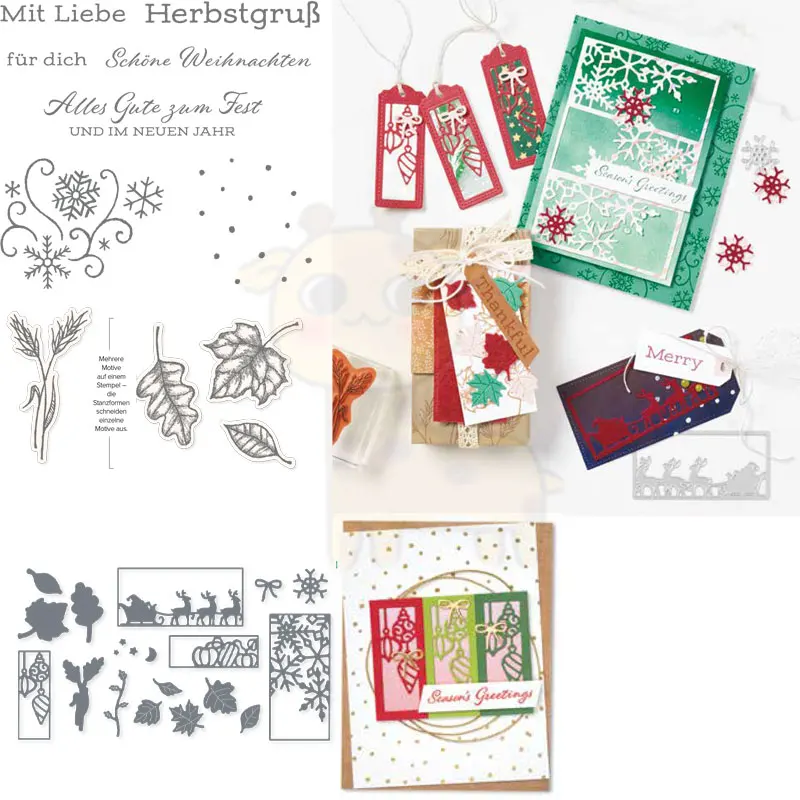 

The Joy of Giving Metal Cutting Dies Clear Stamps Scrapbooking Make Photo Album Card DIY Paper Embossing Craft Supplies 2021