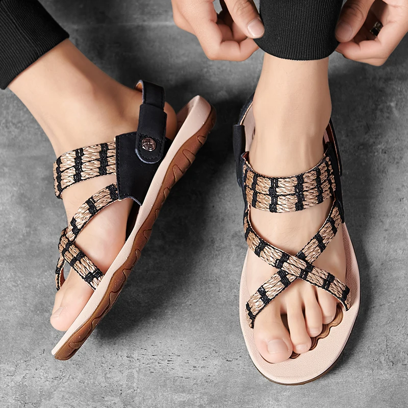 

Vietnam Sandals Samool Shoes Men 39 S Sandals Sandalhas Summer Slip On Leather Outdoor Mens Slide Beach For Hollow Breathable