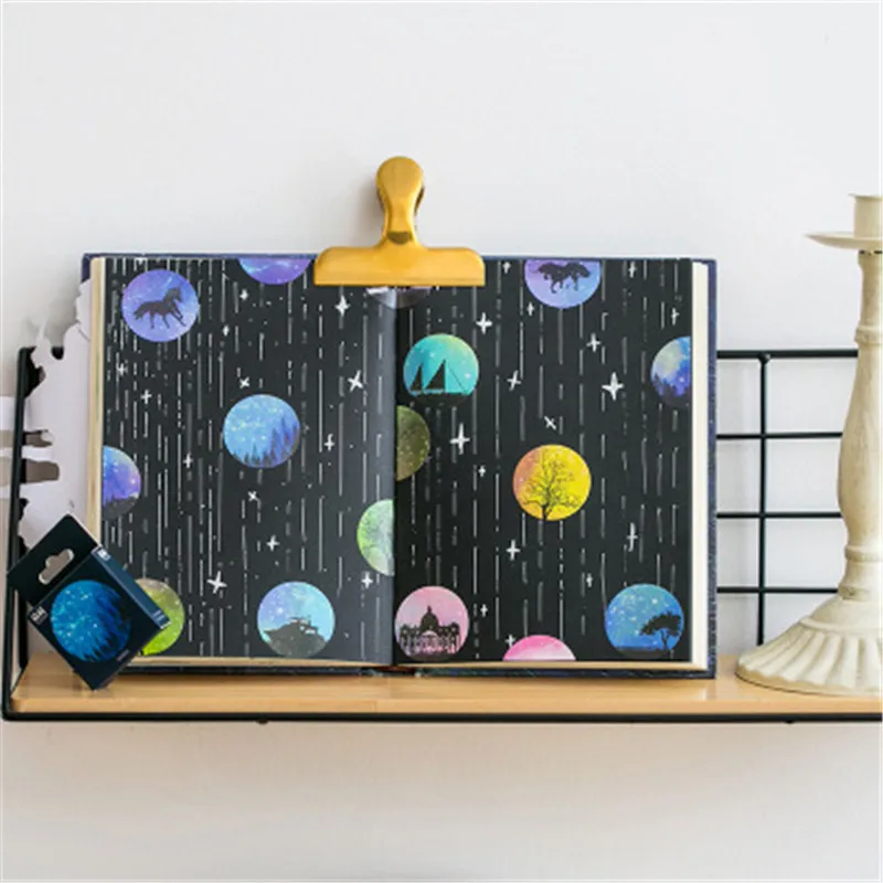 

Cute Fairytale Dreamy Star Series Boxed Stickers Pack Cute Creative Hand Book Decoration Stickers for Children 50 Pieces